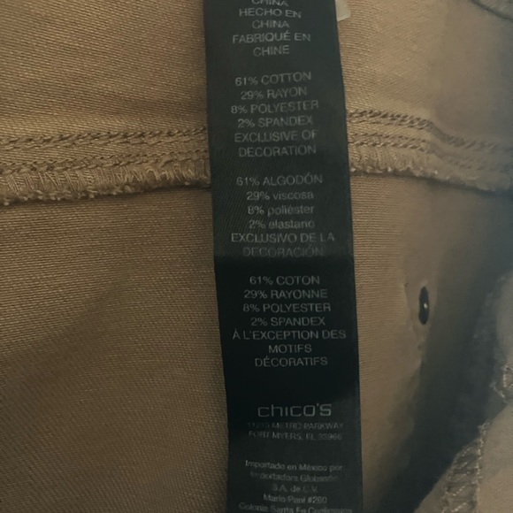 Resell 1111Thrift&Retail Women’s the So Slimming Girlfriend Ankle by Chico’s 2 - Picture 5 of 17